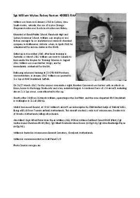 A preview of a PDF biography for Norton, William Wykes Robey